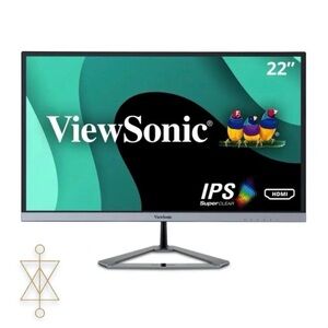 EUC ViewSonic 22" 1080p Thin-Bezel IPS Monitor with HDMI, VGA | VX2276-SMHD